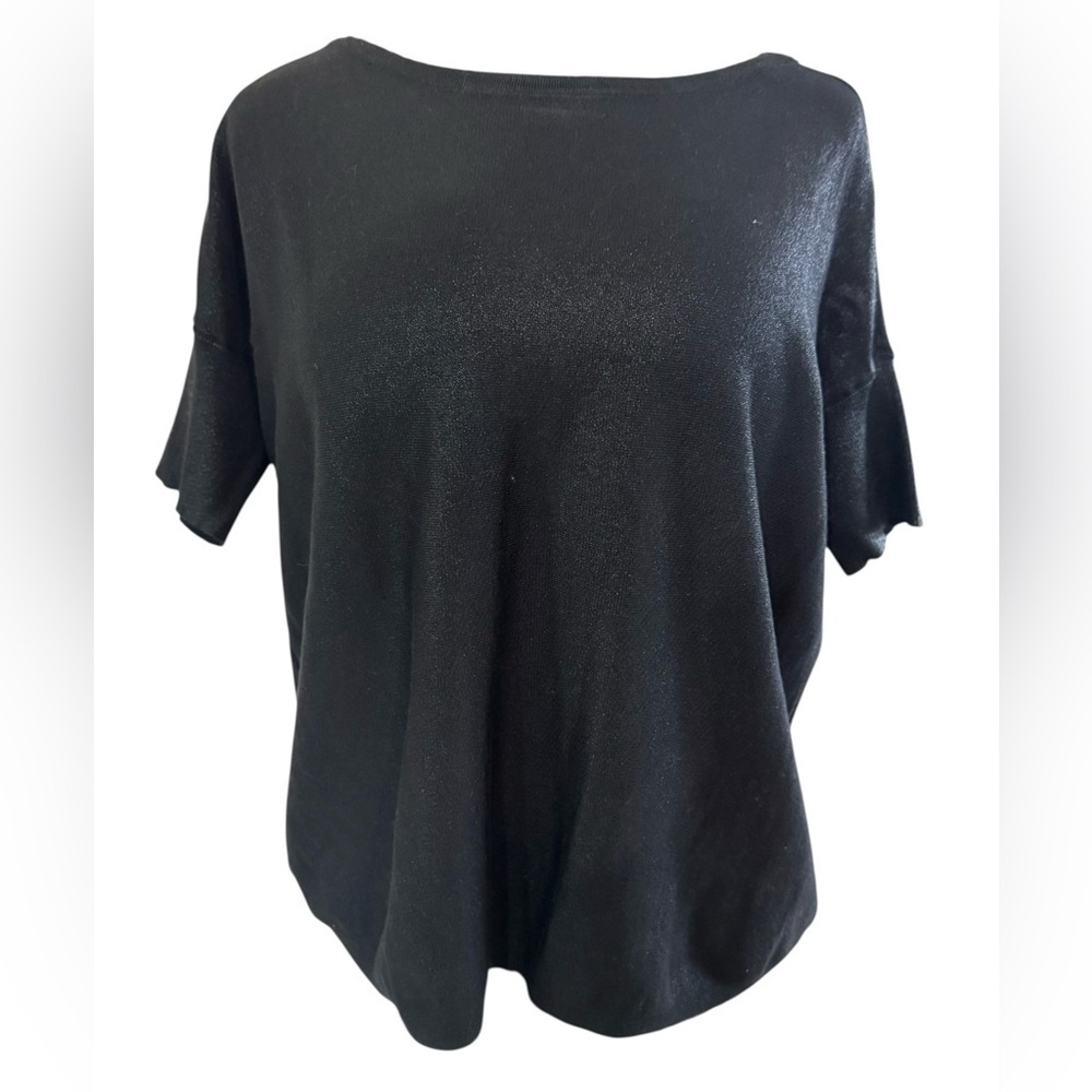 Lauren Ralph Lauren Metallic Lightweight Boatneck Cable Knit Sweater, S